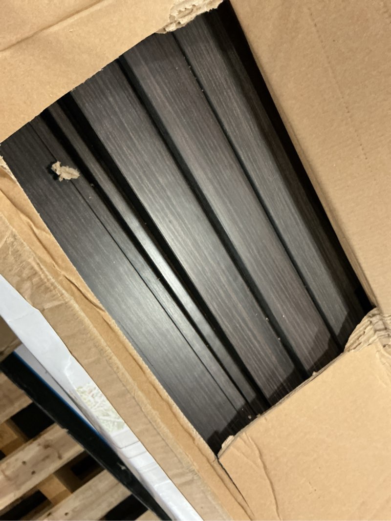 Condition photo showing As Is for better homes & gardens 8 cube storage organizer, tobacco oak