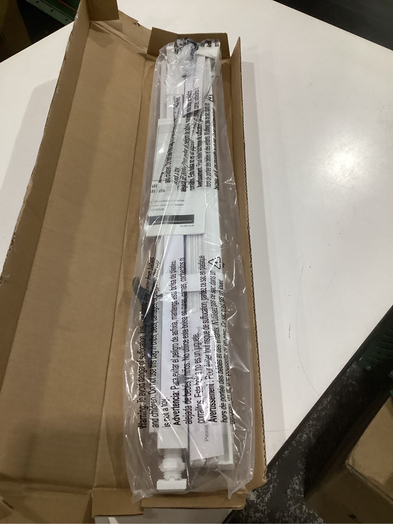 Condition photo showing Good Condition for lazblinds no tools no drill 1" vinyl mini blinds, cordless blinds for windows, light filtering horizontal window blinds & shades, 25" w x 48" h, white cordless-white 25" w x 48" h