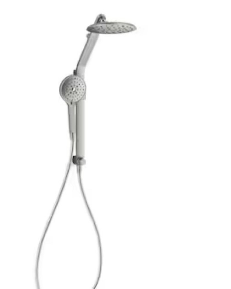 kohler raindet vibrant brushed nickel 7.94-in shower faucet bar system with 3-way diverter