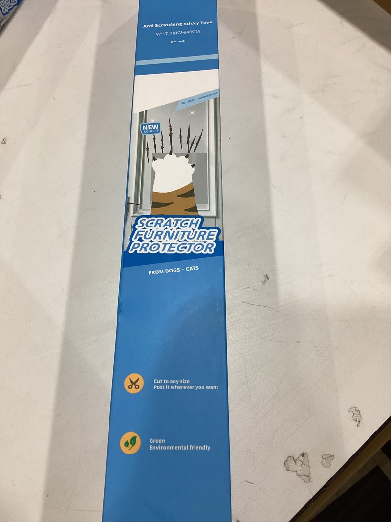 cat furniture scratch protector, self-adhesive one-sided - transparent sofa & door scratch guard, cl