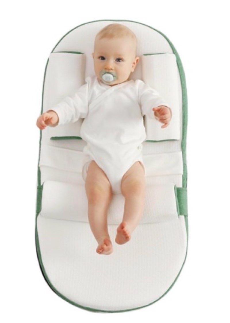 SISTIN Baby Anti Overflow Feeding Pillow, Baby Multifunctional Feeding Support Pillow, Travel Portable Feeding Pillow, Removable Adjustable,Green