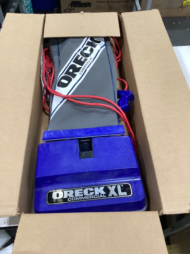 Condition photo showing As Is for oreck commercial xl vacuum cleaner, bagged upright vac for carpets and hard floor, lightweight, automatic height adjust, high-speed brush roll, powerful vacuum cleaners for commercial use