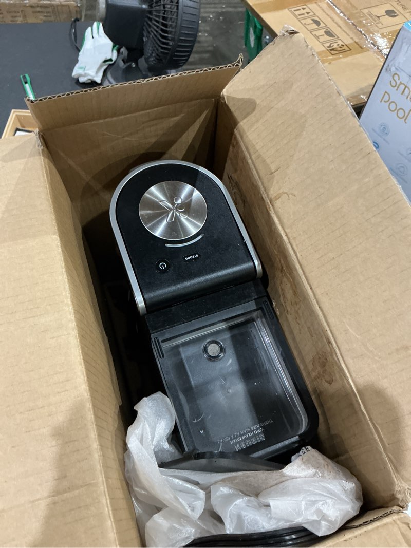 Condition photo showing As Is for keurig k-express single serve k-cup pod coffee maker, 3 brew sizes, strong button feature, 42oz removable reservoir, black