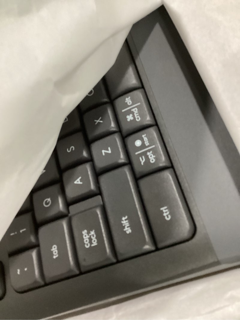 Condition photo showing New/Like New for logitech signature k650 comfort full-size wireless keyboard with wrist rest, ble bluetooth or logi bolt usb receiver, deep-cushioned keys, numpad, compatible with most os/pc/window/mac - graphite keyboard graphite