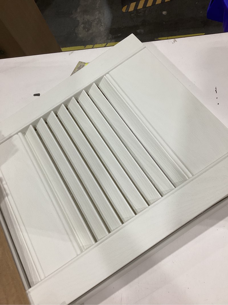 Condition photo showing Good Condition for mid america raised panel vinyl shutters (1 pair) paintable 14.75"w x 59"h