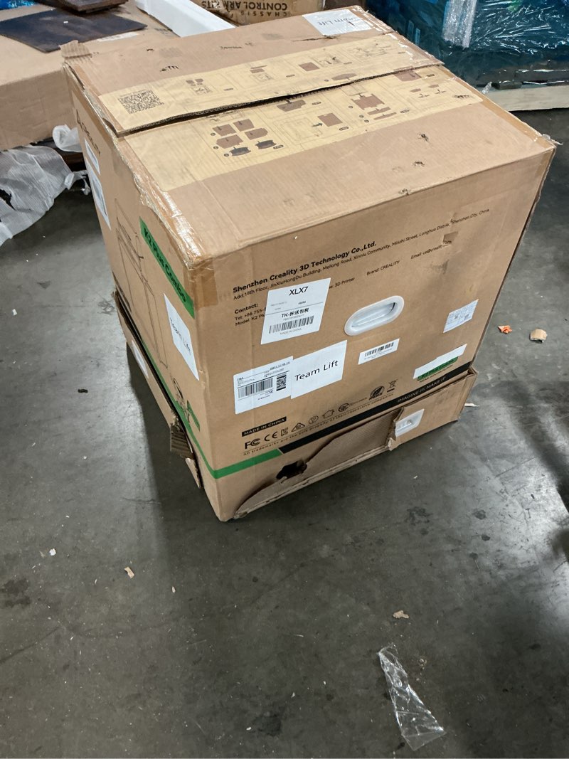 Condition photo showing New/Like New for creality k2 plus combo 3d printer, multicolor printing with 16 colors, 600mm/s high-speed printing, dual ai cameras for monitoring, full-auto leveling, large build volume 350×350×350mm