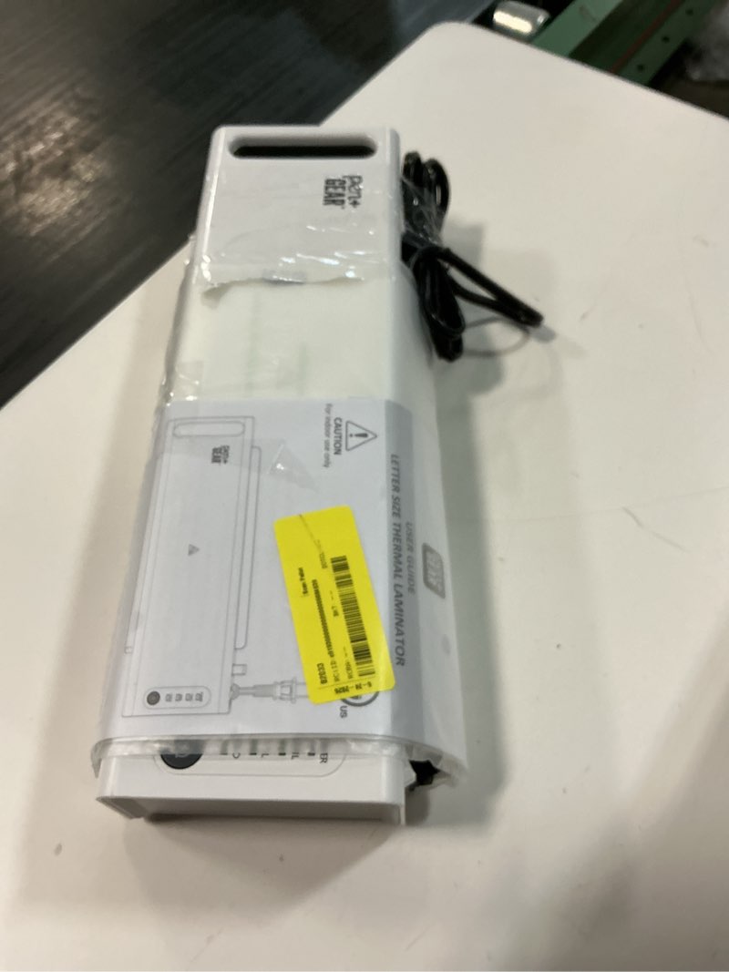 Condition photo showing As Is for scotch tl902vp thermal laminator, white, 9 in., 1