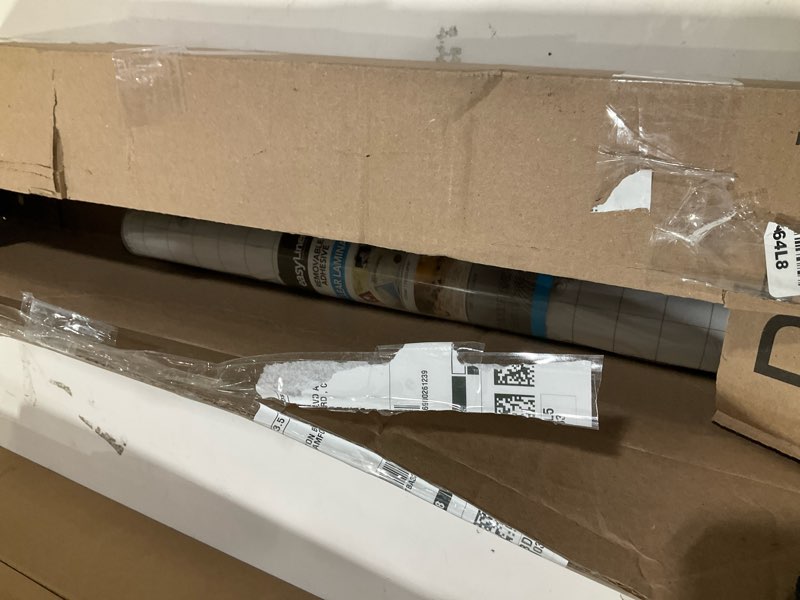 Condition photo showing Good Condition for EasyLiner Clear Adhesive Shelf Liner for Cabinets, Cupboards & Protective Covering - Peel and Stick Shelf Liner Easy to Cut & Fit - Self- Adhesive & Removable - 20" x 30 Feet - 1 Roll 20"W x 30"L