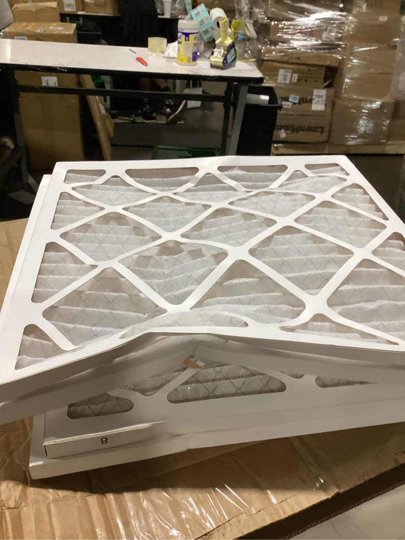 Condition photo showing As Is for (similar to )amazon basics 16x25x1 air filter 4-pack, merv 11 electrostatic ac furnace filters for allergies, captures dust and pollen (actual size: 15.75\" x 24.75\" x 0.75\") 16x25x1 merv 11