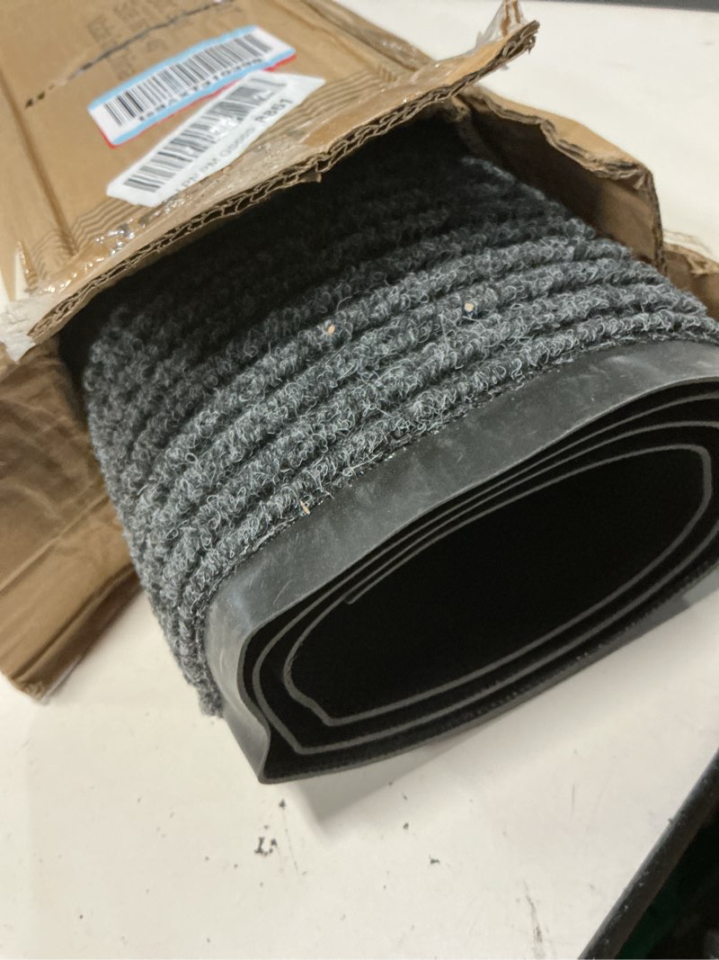 Condition photo showing Good Condition for naturei front door mat, 3' x 4' heavy duty indoor outdoor door mat for entryway, commercial door mats entrance, low profile welcome mats non-slip, durable rubber backing entry mat for patio, home 3' x 4' (rectangular) gray-stripe