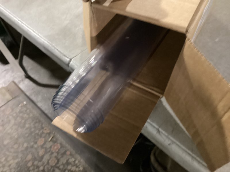Condition photo showing Good Condition for lovepads clear desk mat 20 x 72 inch, 1.5mm thick clear table protector, waterproof plastic table cover protector, pvc desk protector mat, vinyl desk cover for desktop, coffee & dining table 20" x 72" (rectangular) clear 1.5mm