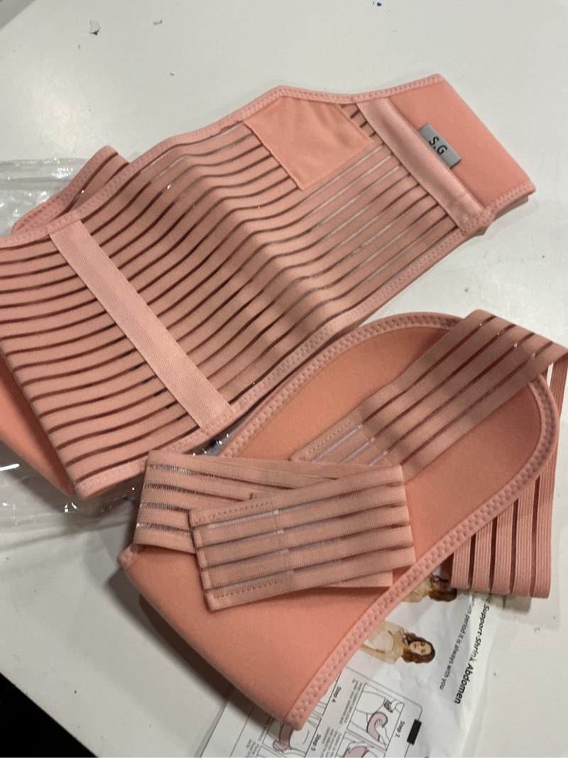 Condition photo showing Good Condition for (Size:XXL)Maternity Belly Bands for Pregnant Women – Adjustable Belly Band for Pelvic & Back Pain – Ideal Pregnancy Belt for All Stages of Gestation – Pregnancy Must Haves for To Be Moms (Pink, XXL) XX-Large Pink