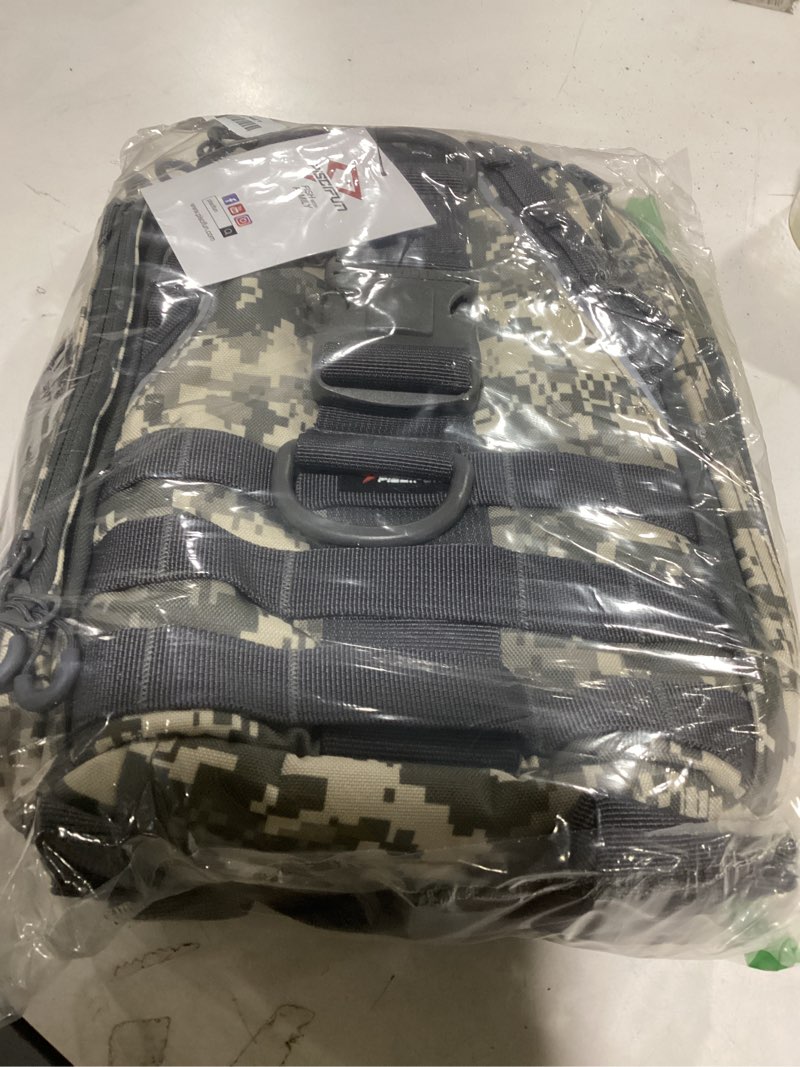 Piscifun Fishing Tackle Bag with Rod & Gear Holder, Lightweight Sling Bag Storge Gear and Equipment,