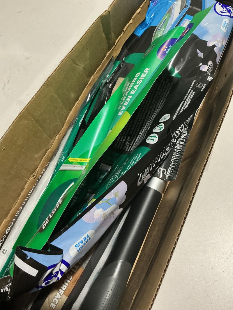 Condition photo showing Good Condition for Swiffer Sweep & Mop Deluxe 2-in-1 Multi-Surface Kit for Floor Cleaning, Includes 1 Sweeper Device, 5 Dry Sweeping + 6 Wet Mopping Heavy Duty Cloths, Black Deluxe Starter Kit