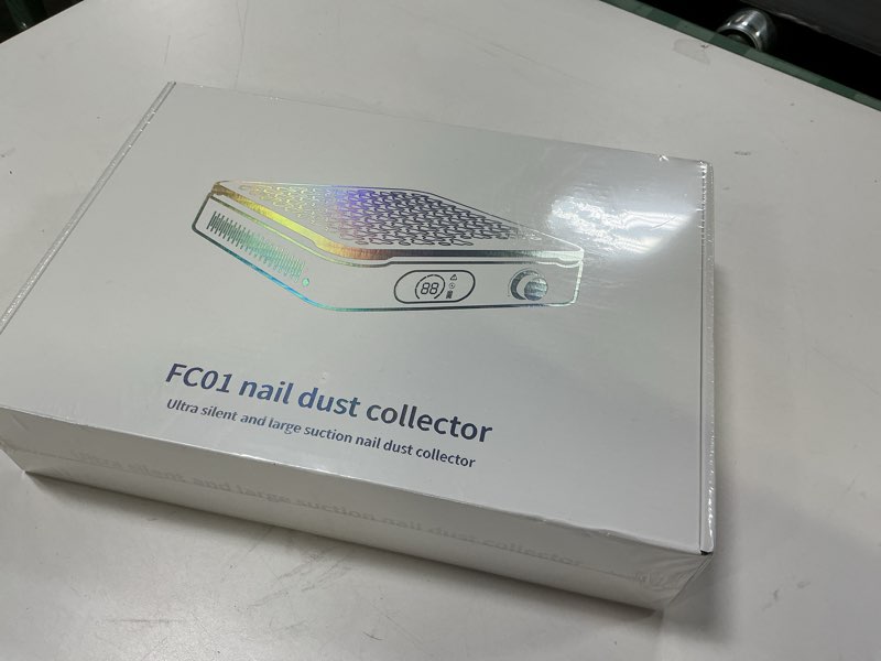 Condition photo showing New/Like New for Nail Dust Collector | 1000PA Nail Dust Collector Rechargeable | 10 Speed Levels | Low Noise & Strong Suction | Reusable Filter, 10 Pads + Nail Dust Brush| for Acrylic Nails, Salon & Home -Pink Diamond