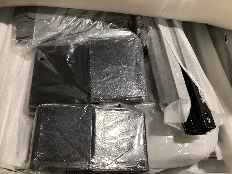 Condition photo showing Good Condition for incomplete missing box 1 dwvo 10x12ft gazebo hardtop double roof polycarbonate canopy outdoor with netting and shaded curtains, metal frame garden tent for patio, backyard, deck and lawns, gray gray double roof 10x12 ft