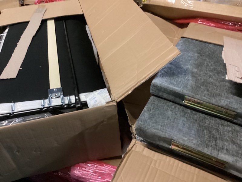 Condition photo showing Good Condition for (Includes 2 box’s) Marsail Pull Out Sofa Bed, Full Size Sleeper Sofa with Memory Foam Mattress, 2 USB Charging and Removable Covers, Loveseat for Living Room, Apartment, Supports 600 LBS, Chenille Fabric, Grey Full Grey