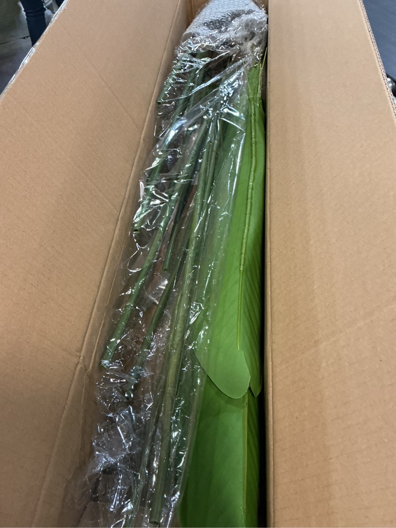 Condition photo showing New/Like New for yepdin artificial bird of paradise plant 5 ft tall fake banana leaf plant for indoors and outdoors,faux palm tree with plastic pot for office and home decor,l160