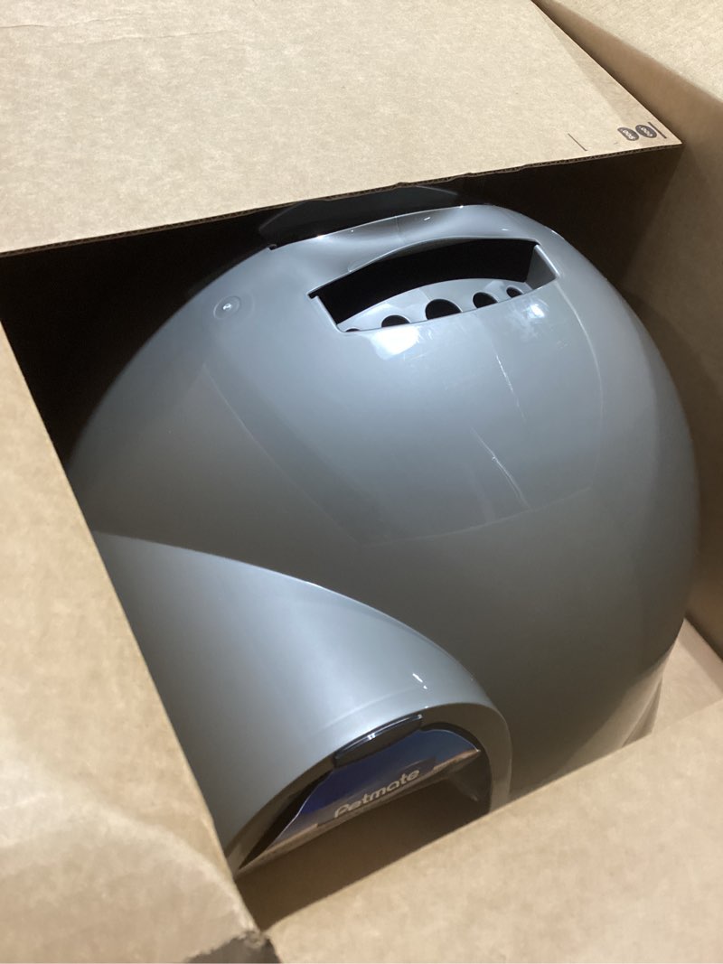 Condition photo showing Good Condition for petmate booda clean step cat litter box dome (made in the usa with 95% recycled materials)- brushed nickel, made in usa cleanstep litter box brushed nickel