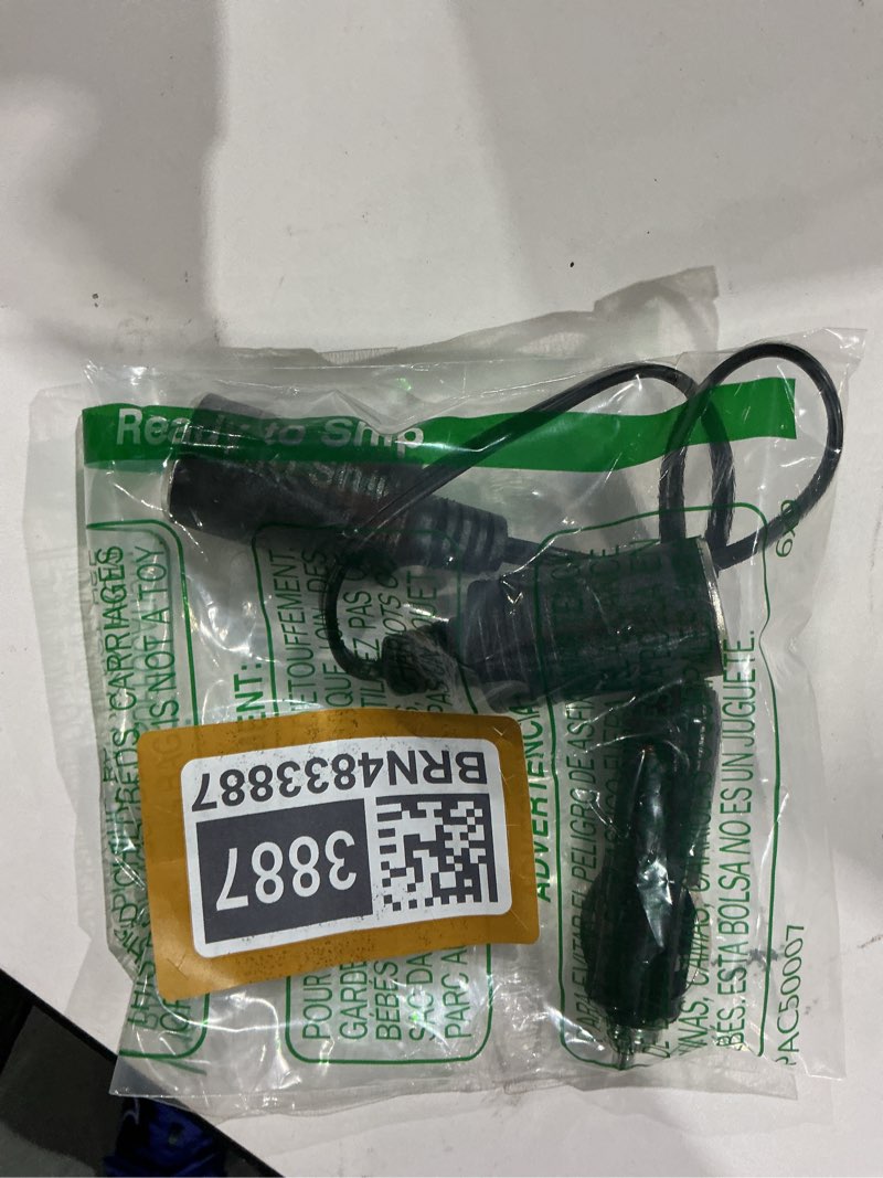 Condition photo showing New/Like New for 12v double cigarette lighter adapter, 1 to 2 car cigarette lighters splitter 2 socket, 18awg dual cigarettes lighter extension cord with 15a fuse, car charger splitter 1 pc