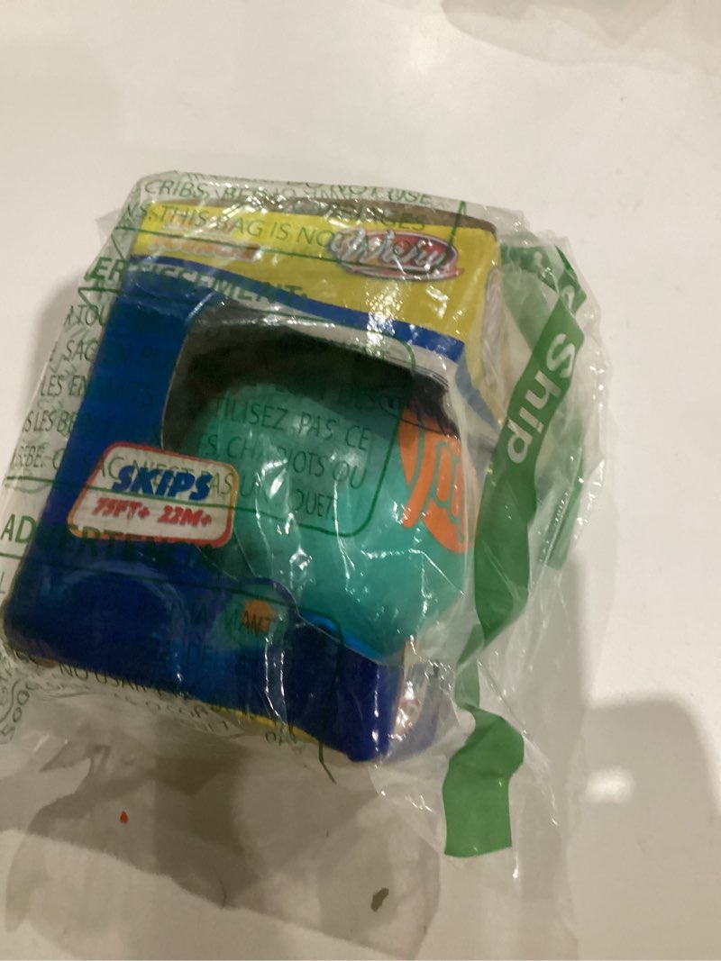 Condition photo showing As Is for wahu water bouncer 100% waterproof skipping pool ball toy, 3.5" bouncing skip ball for pool and beach, skips over 75' on water, teal