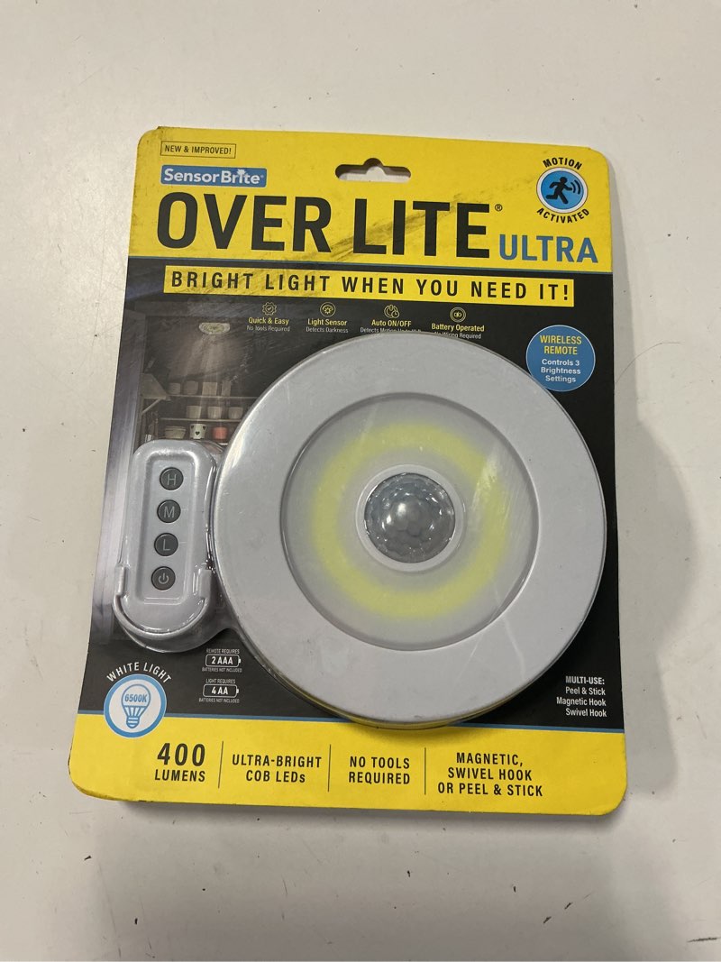 Condition photo showing New/Like New for ultra-overhead motion activated led night light bulb(400 lumens)
