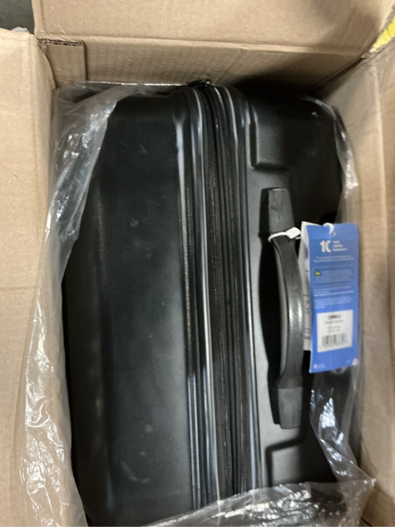 Condition photo showing As Is for Samsonite Omni 2 Hardside Expandable Luggage with Spinner Wheels, PRO 2PC SET (CO/M), Midnight Black 2-Piece Set (Carry-on PRO/Medium) Midnight Black