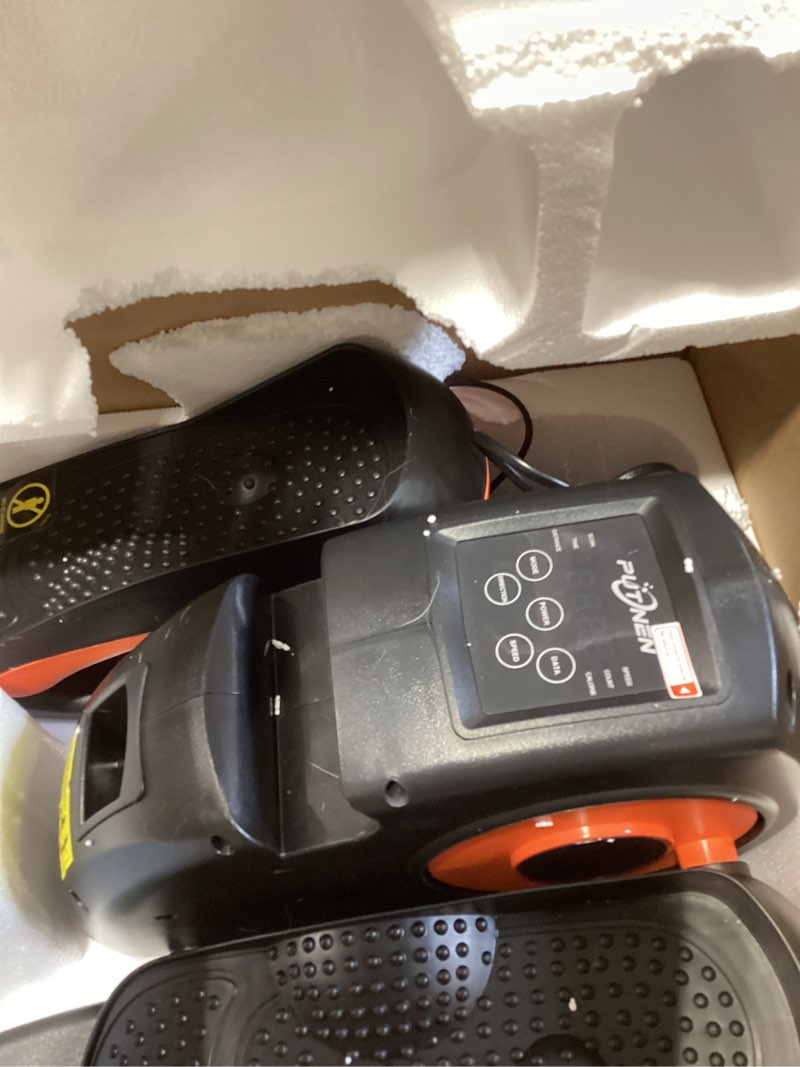 Condition photo showing Good Condition for putnen under desk elliptical machine, electric elliptical leg exerciser for seniors with 12 adjustable, portable quiet elliptical exercise machine, seated pedal exerciser with remote control orange