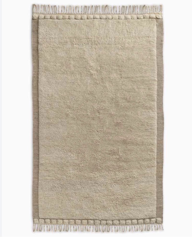 quince saje wool shag rug 5' x 8'