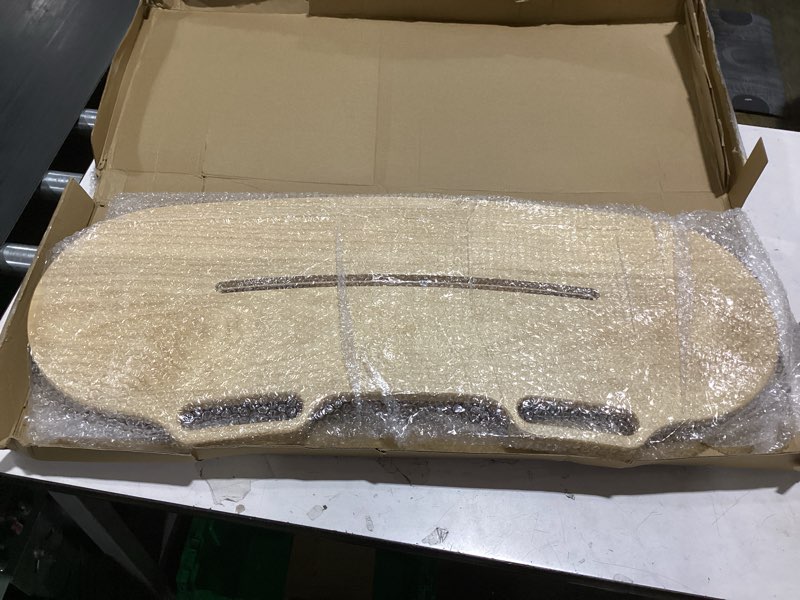 Condition photo showing Good Condition for wood arc-shaped slide transfer board,patient/seniors move assist device,transfer to wheelchair/car/toilet/tub/slide sheet,with soft seat,holds up to 500 pounds,2 cut out handles,35.5 * 13.4”