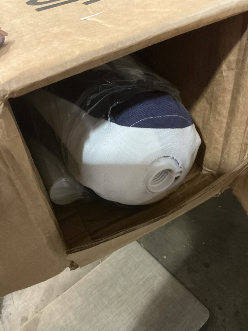 Condition photo showing New/Like New for JONATHAN Y UMB1001 Collins 9 ft. Classic Cottage Tassel Market Patio Umbrella with Auto-Tilt, Crank, Wind Vent and UV Protection Navy/White/Cream