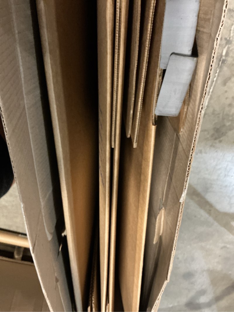 Condition photo showing As Is for bankers box tall wardrobe box 3 pack, tape-free design, 24" x 24"x 40"(7710501) tape-free large