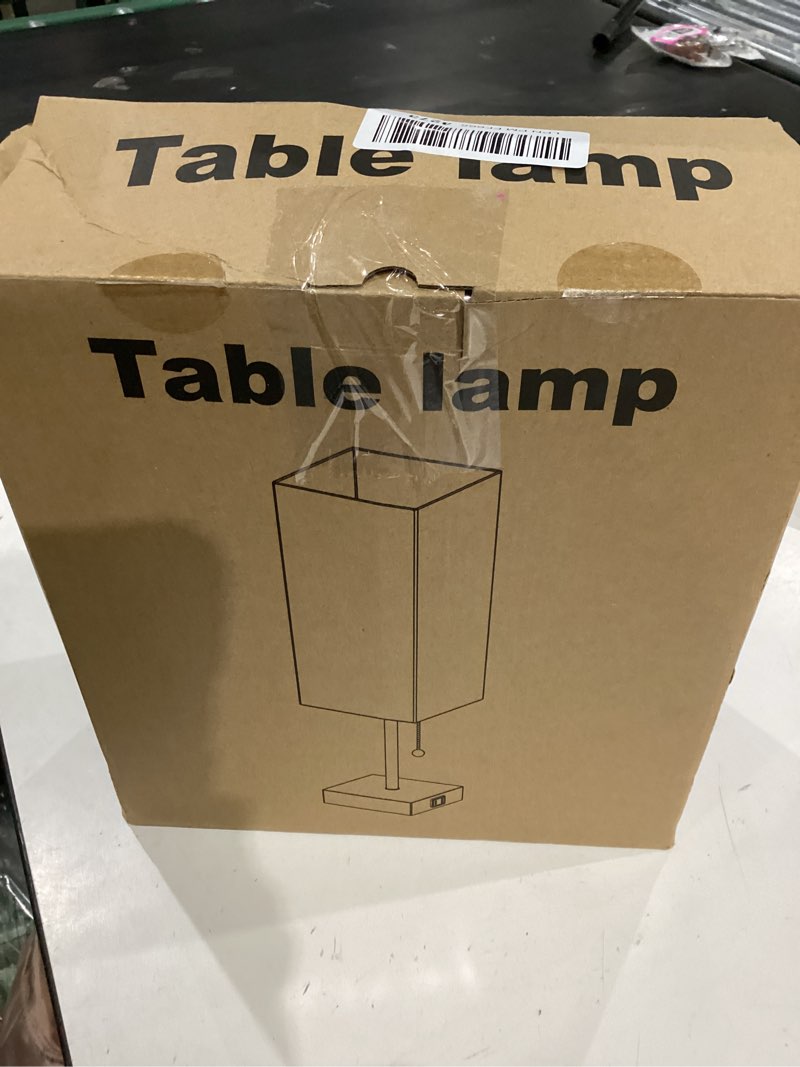 Condition photo showing As Is for 18'' table lamp for bedroom set of 2,3-color bedside lamps with pull chain table lamps for night sta