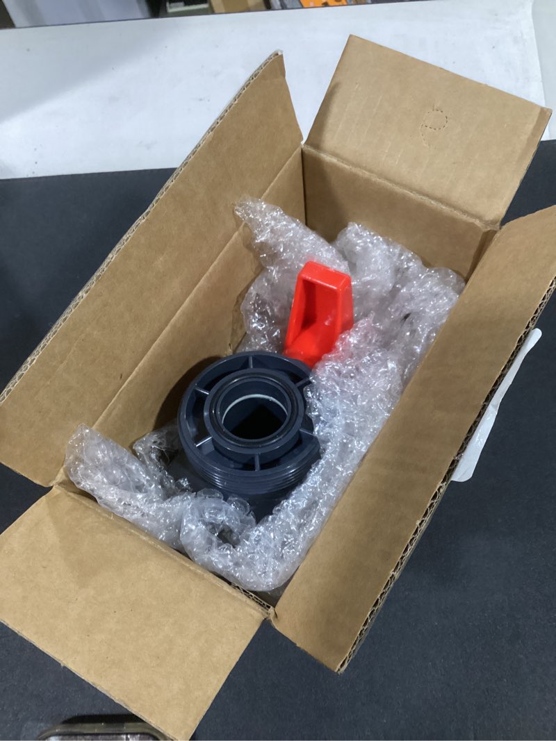 Condition photo showing Good Condition for DERNORD 2 Pack PVC True Union Ball Valve with Full Port, EPDM O-Rings, and Reversible PTFE Seats,Rated at 200 PSI (1 inch Socket) 1 inch Socket Pack of 2