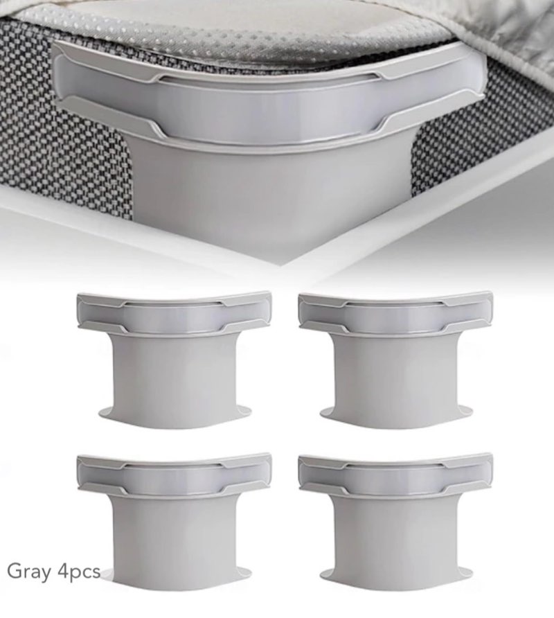 Eastappli Upgrade Bed Sheet Holders for Corners, Lock Sheet Holders, 4Pcs Fitted Sheet Holders Keep 