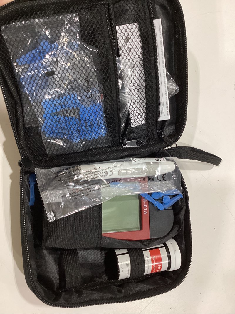 Condition photo showing New/Like New for hemoglobin test meter with 25 test strips for home use (ph-01a)