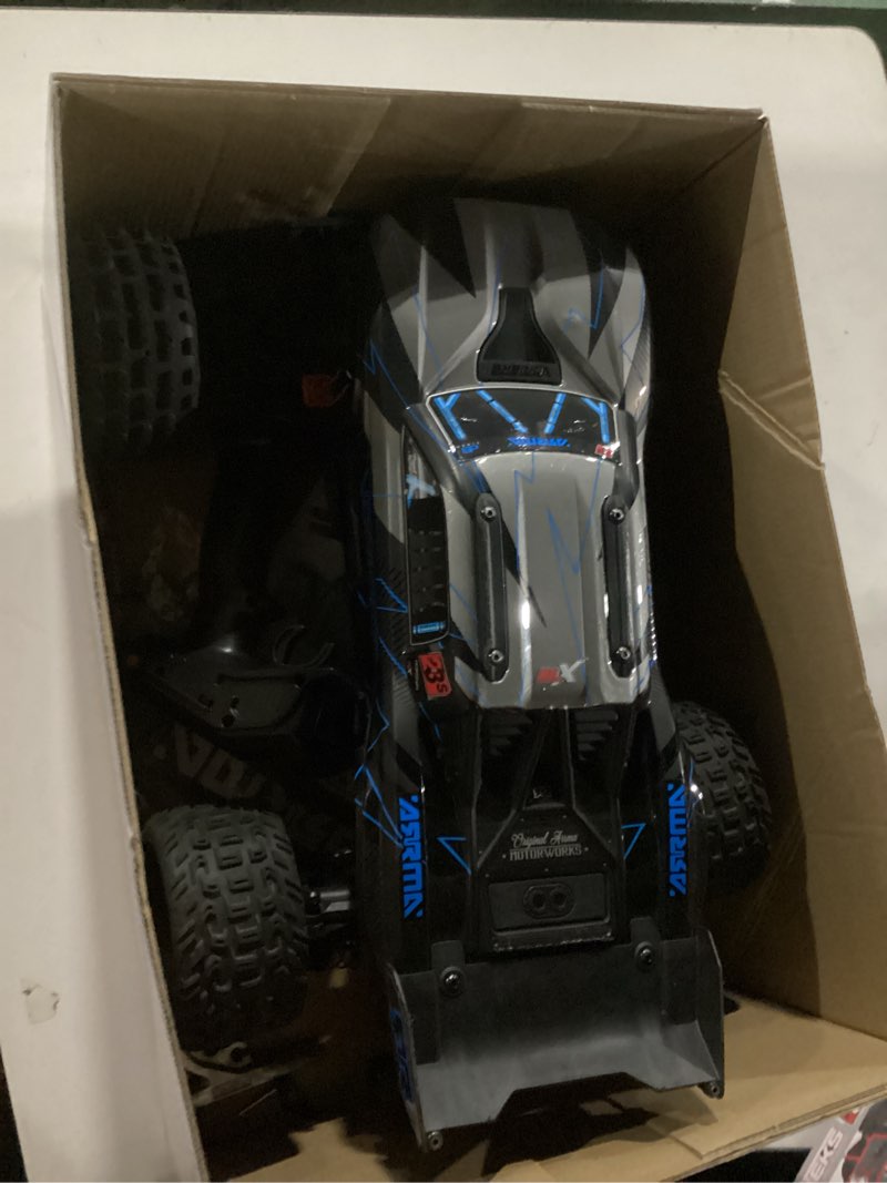 Condition photo showing As Is for ARRMA RC Truck 1/10 VORTEKS 223S DSC 2WD RTR Brushless Stadium Truck, Blue, (Lipo Battery and Charger Not Included) ARA3505T2