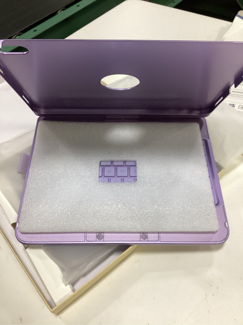 Condition photo showing Good Condition for cc store for ipad (a16) 11th 10th generation case with keyboard - 7 color backlit 360° swivel multi-touch track pencil holde for ipad 11-inch a16 2025 10th gen 10.9 inch 2022 (light purple)