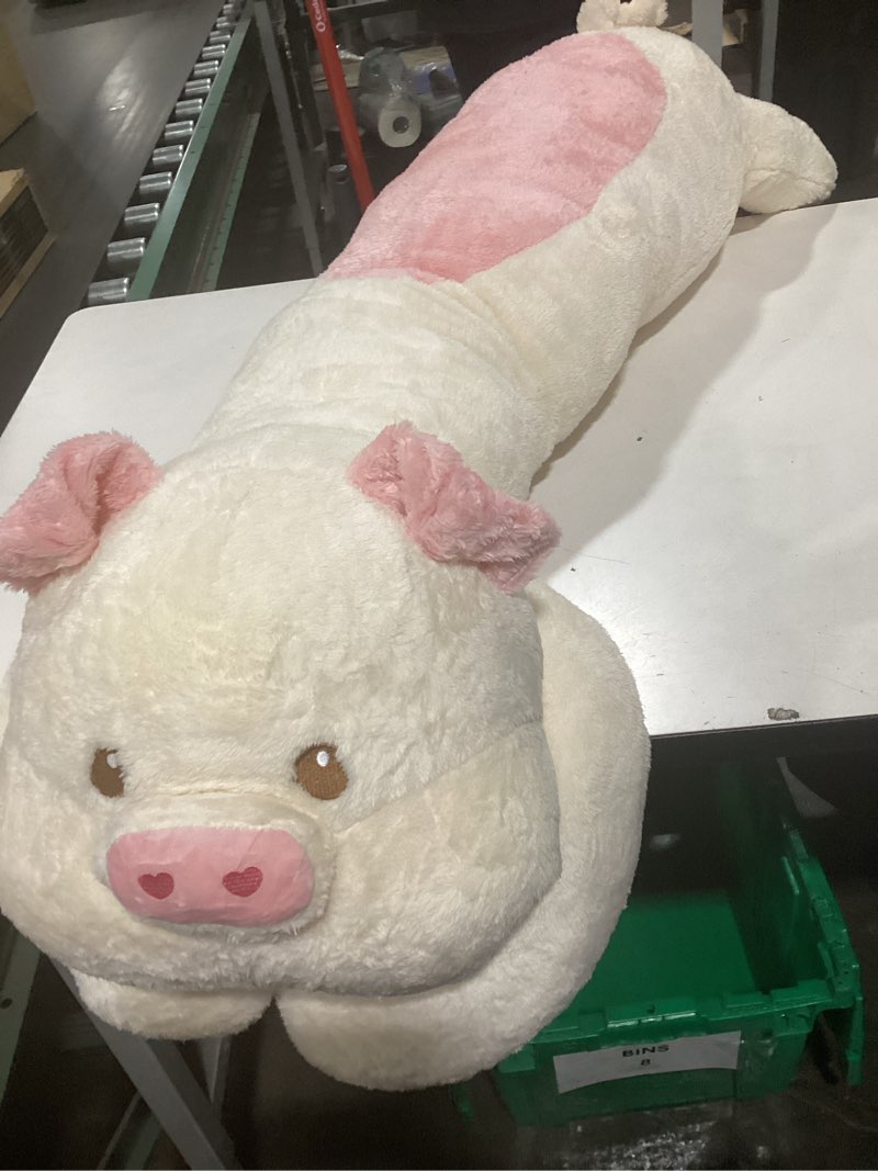 Condition photo showing Good Condition for Huniupore Giant Pig Stuffed Animals, Cute Kawaii Long Plush Body Sleeping Hugging Pillow, Huge Pig P