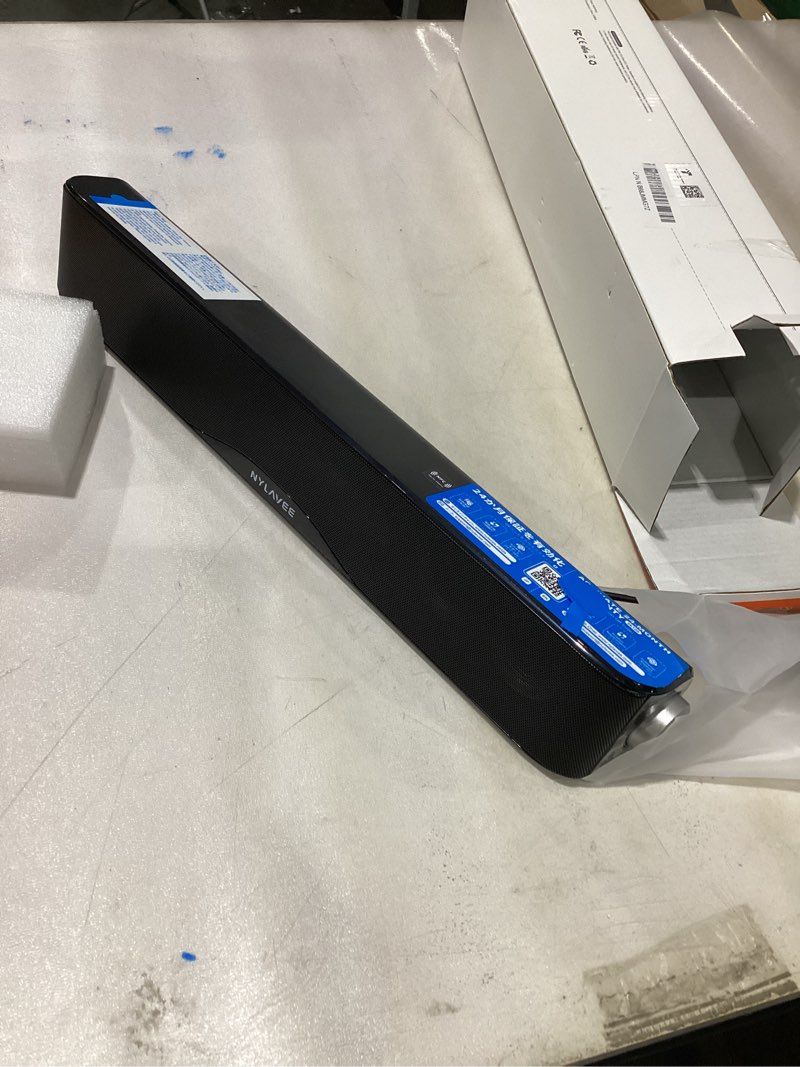 Condition photo showing New/Like New for Nylavee Computer Speakers, Hi-Fi Stereo Computer Sound Bar with Bluetooth & 3.5mm Aux, USB/USB-C Powered for Desktop PC, Laptop & Monitor, Built-in Mic and Headphone Jack No lights