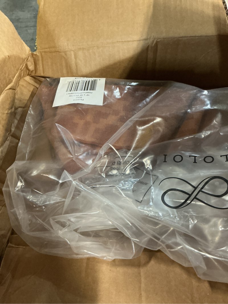 Condition photo showing Good Condition for Loloi II Collection PLL0172 Rust 18'' x 18'' Cover Only Pillow