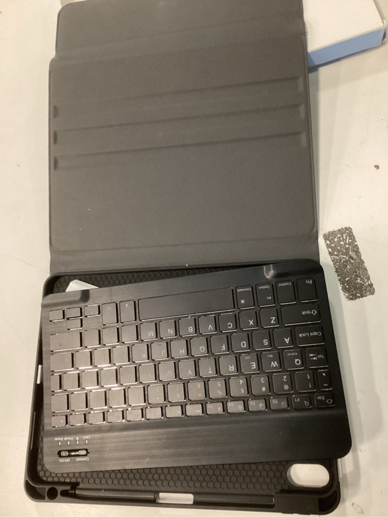 Condition photo showing Good Condition for Harvopu Compatible for iPad Air 11-inch/ 10.9" Air 5th 4th Generation Case with Keyboard - Backlit Detachable, Folio Cover with Pencil Holder for iPad Air 11 Inch M3/M2, Air 5 2022/ Air 4 (Black)