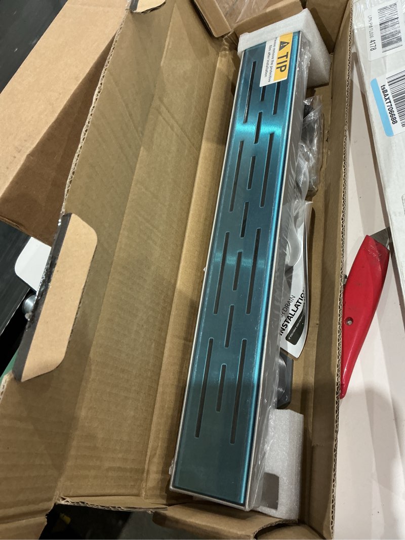 shower drain stainless steel for bathroom: brushed nickel linear shower drain 18 inch with removable