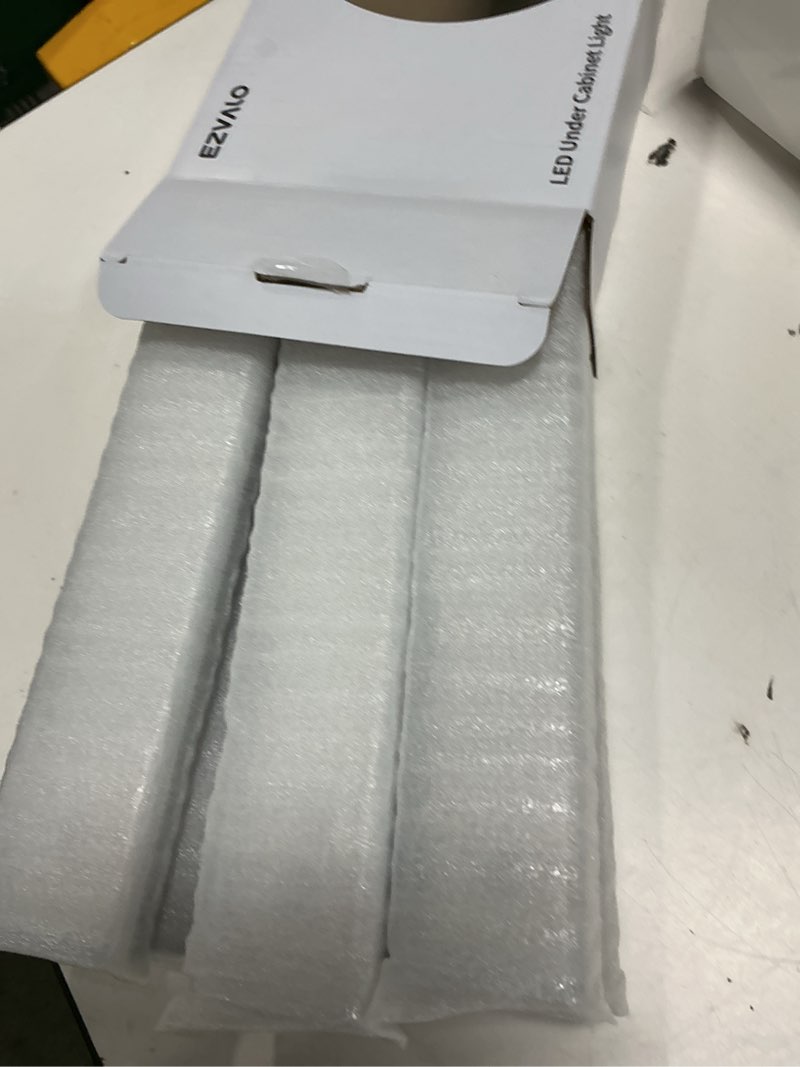 Condition photo showing Good Condition for ezvalo 80 rgb color changing under cabinet lighting wireless, 1800mah rechargeable shelf lights, magnetic, timer & dimmable bar light with remote for kitchen, display case, car, 6pack