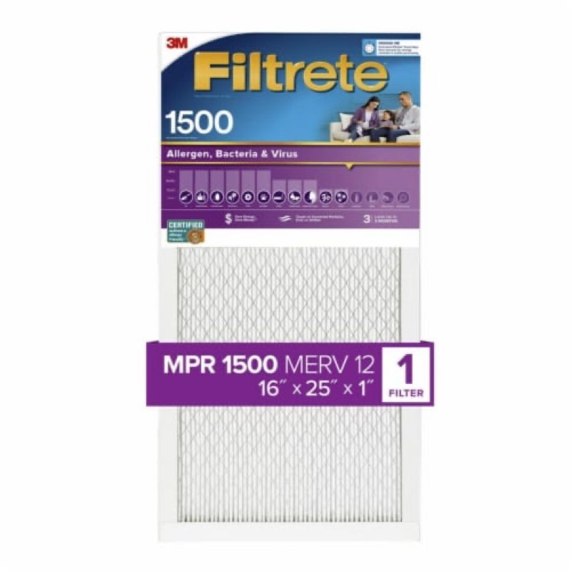3M Filtrete™ Allergen Bacteria & Virus Air Filter 16x25x1 2 pack 