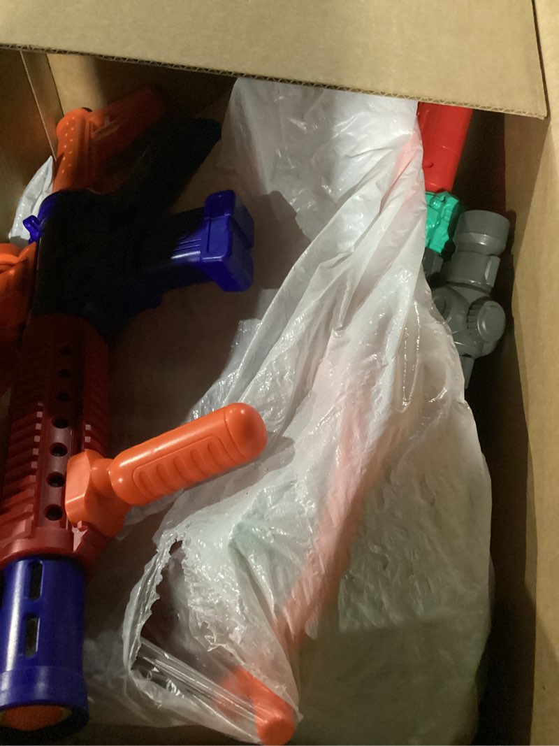 Condition photo showing As Is for Shooting Games Toys for Age 5 6 7 8 9 10+ Year Old Boys, Kids Toy Sports & Outdoor Game with Moving Shooting Target & 2 Popper Air Toy Guns & 24 Foam Balls, Gifts for Boys and Girls