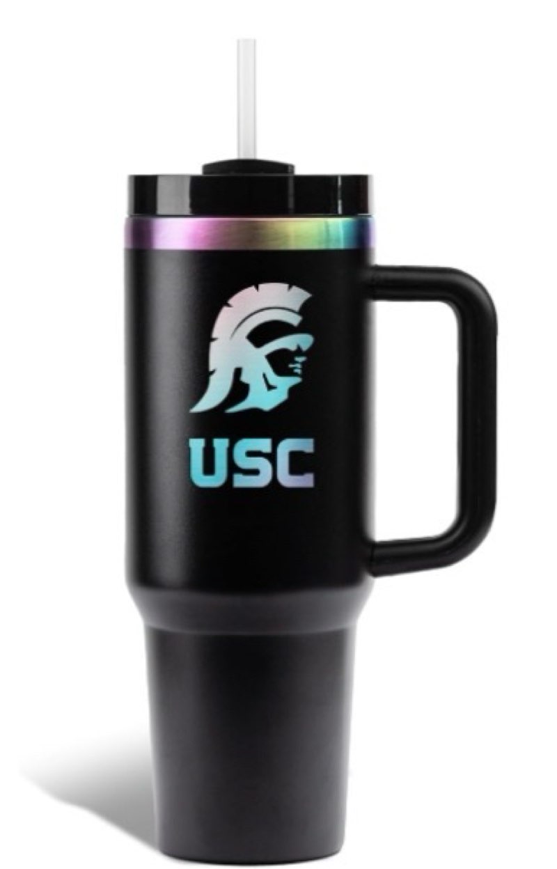 the memory company ncaa 40oz iridescent tumbler - double-wall vacuum insulated stainless steel water