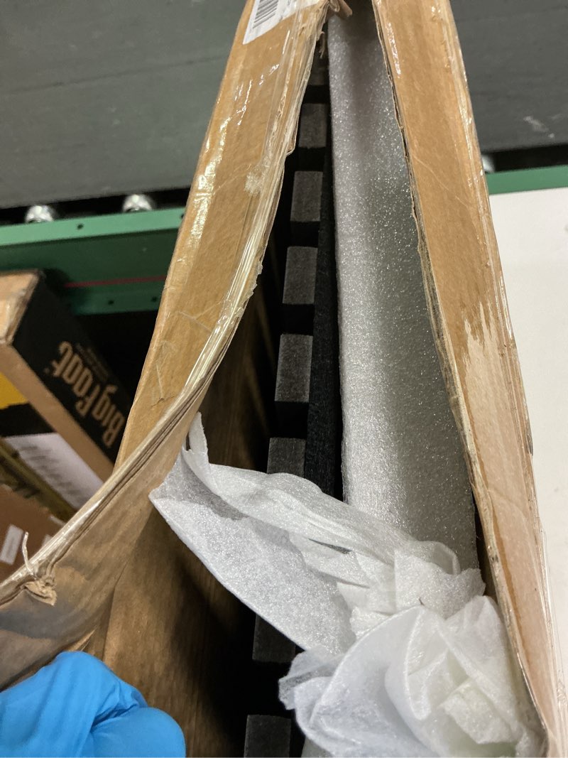 Condition photo showing Good Condition for Art3d 2 Wood Slat Acoustic Panels for Wall and Ceiling - 3D Fluted Sound Absorbing Panel with Wood Finish - Matte Black 2pcs - 47.2?23.6in. Matte Black