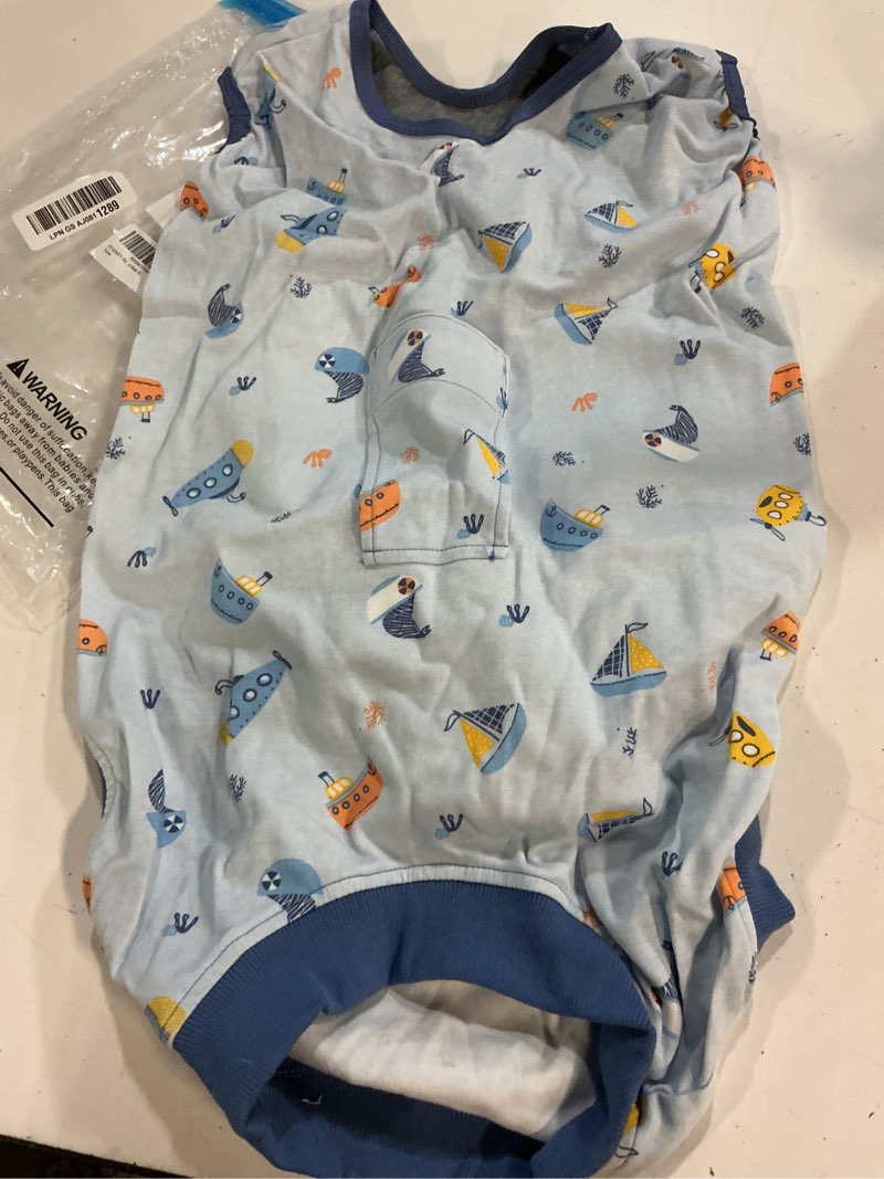 Condition photo showing Good Condition for fuamey recovery suit for dogs after surgery,soft breathable dog bodysuit e-collar & cone alternative surgical suit,male female dog neuter spay suits anti licking wounds onesie blue boat xl xl(back:20.1-24.8in,wt:42-75lbs) blue boat