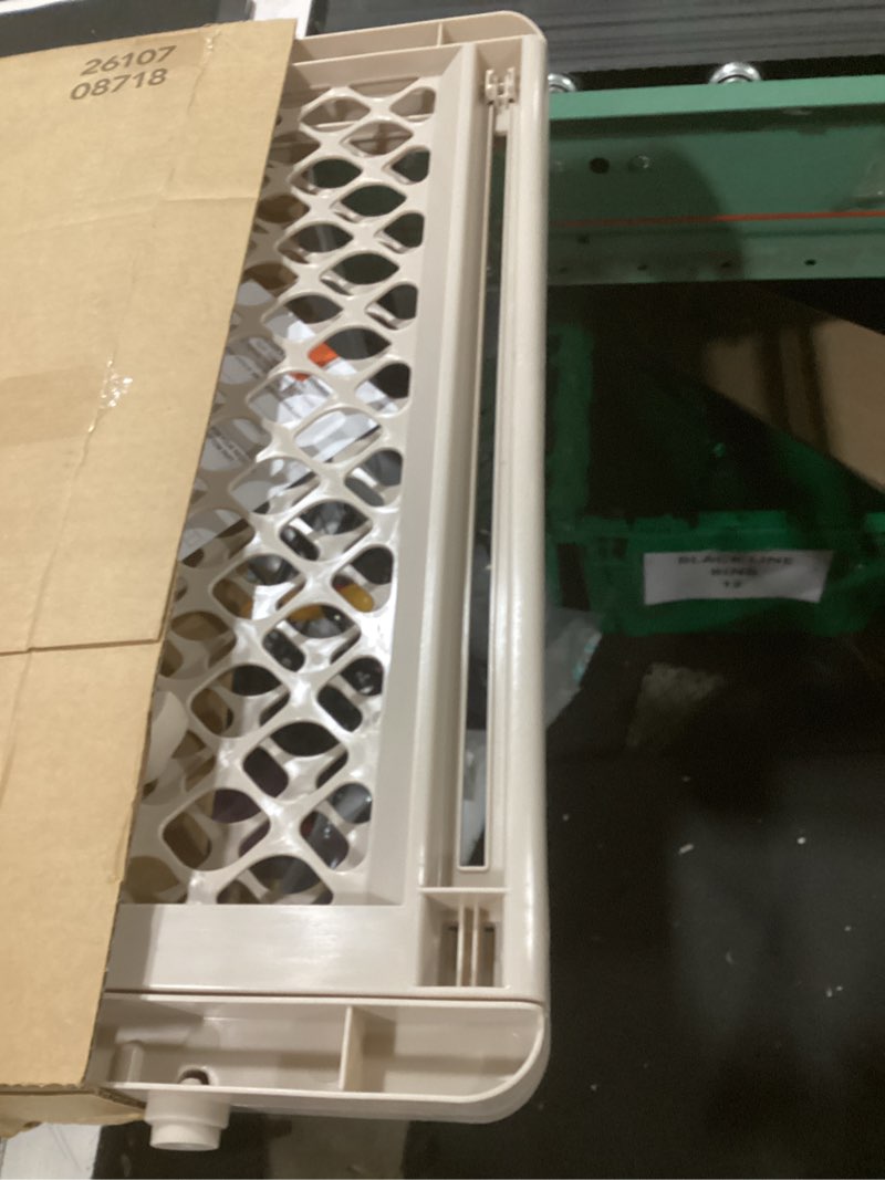 Condition photo showing Good Condition for toddleroo by north states - supergate ergo baby gate: plastic baby gate for stairs & doorways - adjustable indoor safety gate - made in usa - 26 to 42 inches wide - 26 inches tall - sand